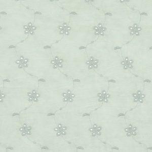 Viscose broderie stof, stonewash, mintgroen. Z0102