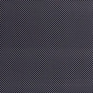 Chiffon stof, voile met dot print, donkerblauw/wit. Q889