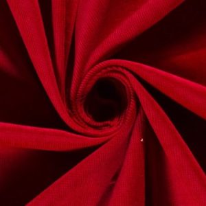 Baby rib corduroy stretch stof, rood. D0456