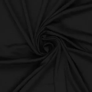 Bamboe punty stof, zwart. BP999