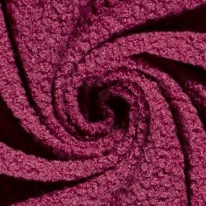 Bouclé stof, uni, cerise. X856