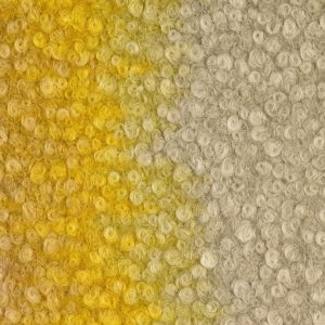 Bouclé overloop stof, geel/camel/zand, Y796