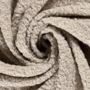 Bouclé stof, uni, beige. X1008