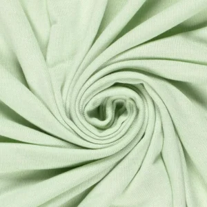 Breisel tricot stretch stof, soepel vallend, licht mint. Y195