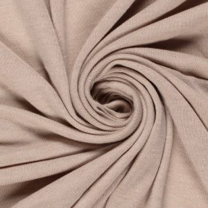 Breisel tricot stretch stof, soepel vallend, zand. Y200
