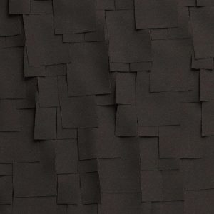 Chiffon stof, lapjes in laagjes, zwart. Y834