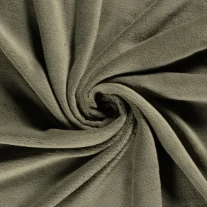 Coral fleece stof, donker mintgroen. CF027