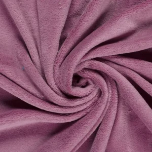 Coral fleece stof, donker oudroze. CF043