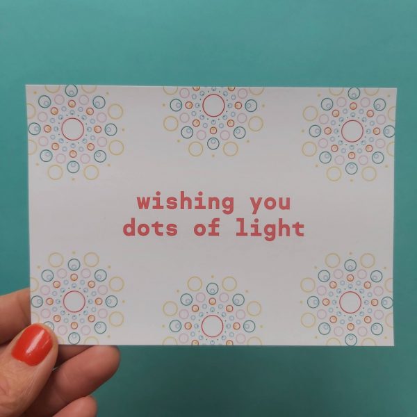 D.i.y. kaart voorbedrukt patroon Dots of Light - Afbeelding 2