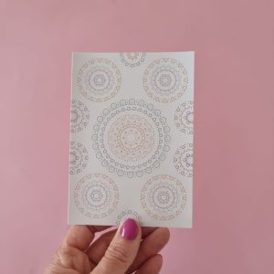 D.i.y. kaart voorbedrukt patroon Dots of Happiness