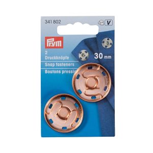 Prym drukknoop 30mm rozegoud, 341802.