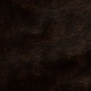 Faux fur bont stof, 2 tone, donkerbruin. P198