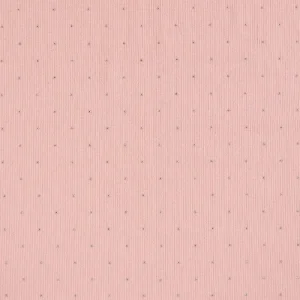 Fijne rib jersey stof, studs, lichtroze/zilver. P390