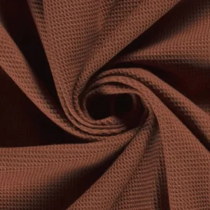 Fijne wafel stof, roodhout. WF014