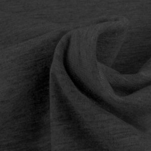 Jogging stof, French terry antraciet melee, enkel gelust, J0068