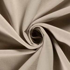 Gabardine stof, effen licht beige. NC652