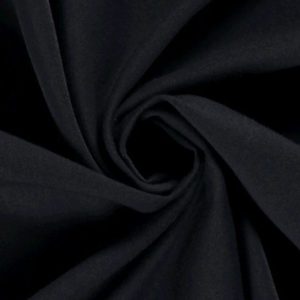 Gabardine stof, effen marine blauw. NC009