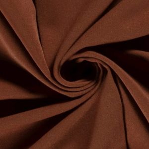 Gabardine stof, effen roest. NC056