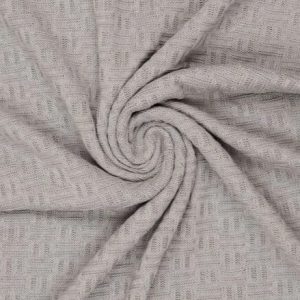 Gebreide stof, square jacquard, zand. A0692
