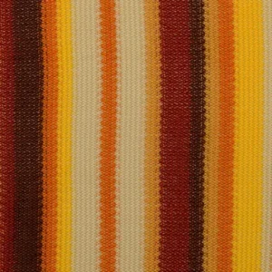 Gebreide stof, streep in lengte, oranje/geel. Y81