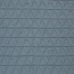 Gestept reliëf jersey stof, dubbeldoek, driehoekjes, oud blauw. A0527