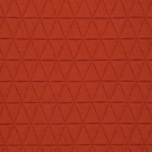 Gestept reliëf jersey stof, dubbeldoek, driehoekjes, roest. A0521