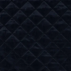 Gewatteerde stof, gestept, 2-laags. ruit motief, donkerblauw. GW980D