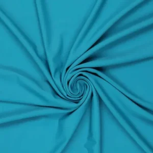 Travelstof, zware kwaliteit, soepelvallend, petrol blauw. HV671