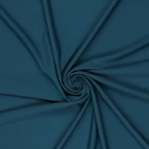 Travelstof, zware kwaliteit, soepelvallend, petrol blauw. HV675