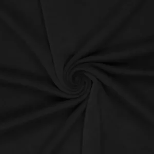 Heavy brushed scupro stof, zwart. Y355A