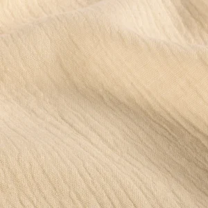 Hydrofiel mousseline stof, 2-laags, beige. Y274