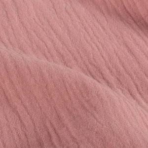 Hydrofiel mousseline stof, 2-laags, dusty roze. Y316