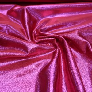 Lycra stof glitter , rood/roze, 4 way stretch .LJOY224