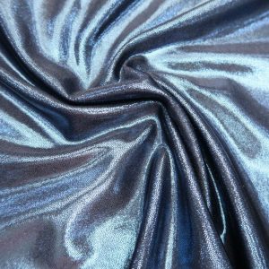 Lycra stof glitter , donker blauw, 4 way stretch .LJOY232