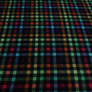 Texture stof, gekleurde ruit, geel/oranje/fuchsia/groen JT004