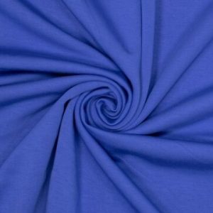 Jersey modal stof, hoge kwaliteit, kobalt blauw. C786