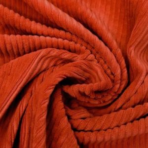 Rib stof stretch, oranje. Q2683