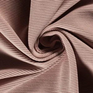 Jersey tricot stof, fijne rib, oud roze. Y677