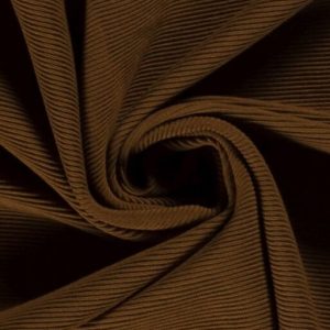 Jersey tricot stof, fijne rib, roest. C561