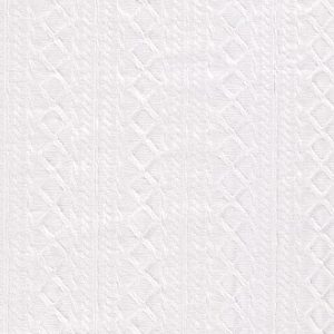 Jersey viscose stof, ingeweven kabelstructuur, wit. C389