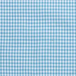 Katoen stof ruit turquoise/aqua blauw,0.5R004