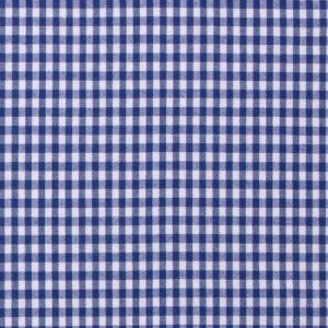 Katoen stof ruit kobalt blauw 0.5R005