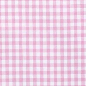 Katoen stof ruit, roze met wit , 1.0R011