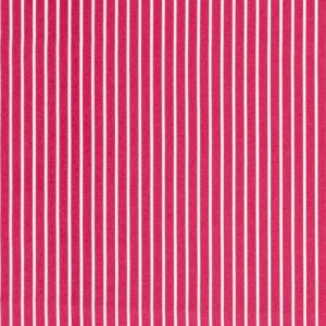 Katoen stof, streep, fuchsia/wit. STR317