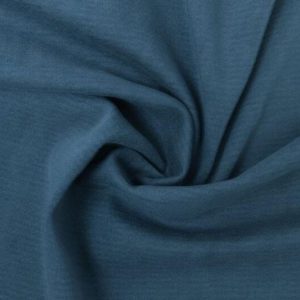 Knitted denim stof, jogging, midden jeansblauw. KN-KD052