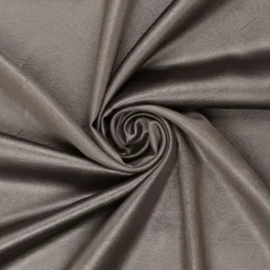 Leatherlook satijn stof, zilver. P188