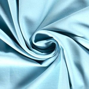 Linnen katoen stof, aqua/azuur. LK004