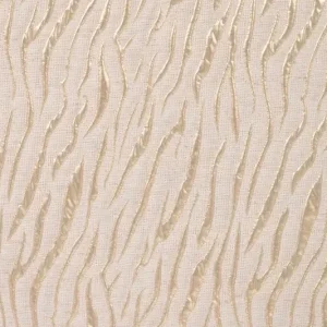 Linnen jacquard stof, zebra motief, zand/goud. P411