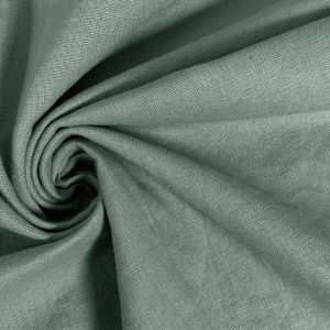 Linnen katoen stof, mint grijs. VAL320