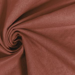 Linnen katoen stof, roest. VAL445